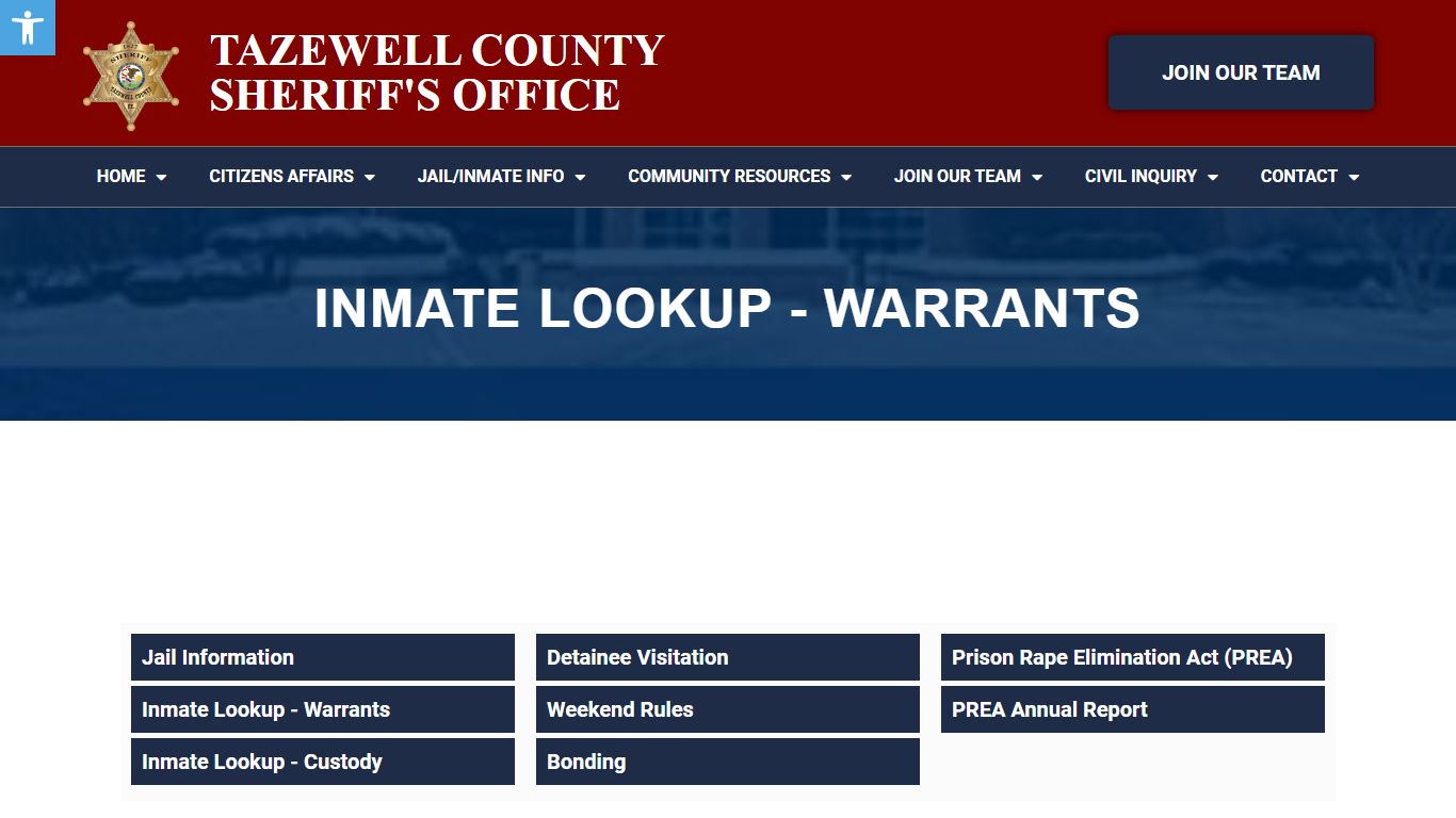 Inmate Lookup - W - Tazewell County Sheriff